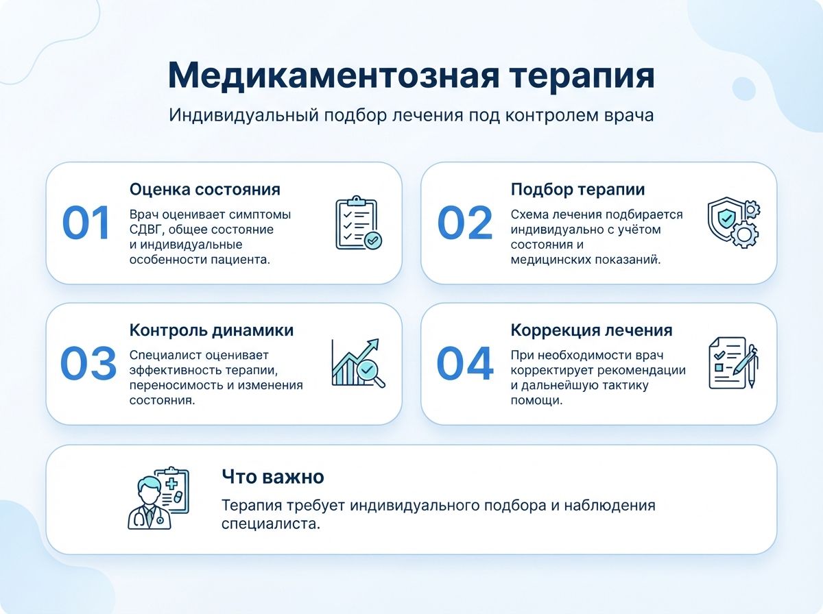 Лечение СДВГ в Витязево у детей и взрослыхинфографика