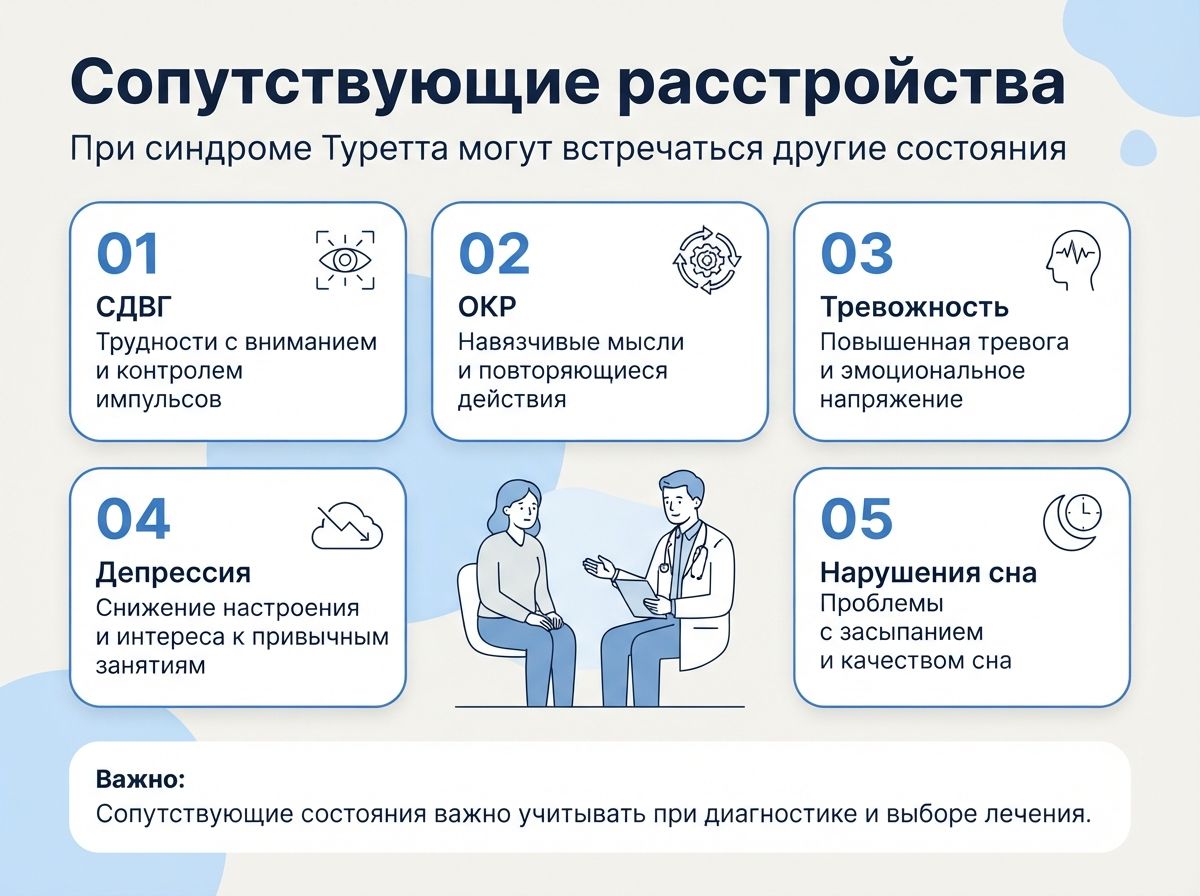 Лечение синдрома Туретта в Витязево инфографика