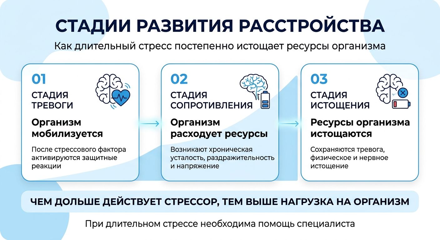 Лечение стресса в Витязево инфографика